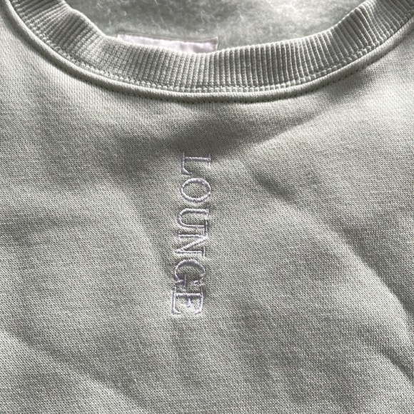 Lounge Lingerie Crew Neck Jumper (Sweater) MINT GREEN - Picture 3 of 4